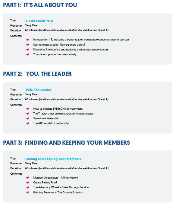 X-Factor Leadership - Club Leadership Three-Part Webinar Series X-Factor Leadership - Club Leadership Three-Part Webinar Series